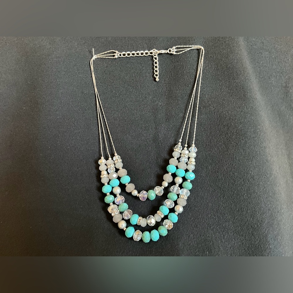 Elegant Multi-Strand Beaded Necklace